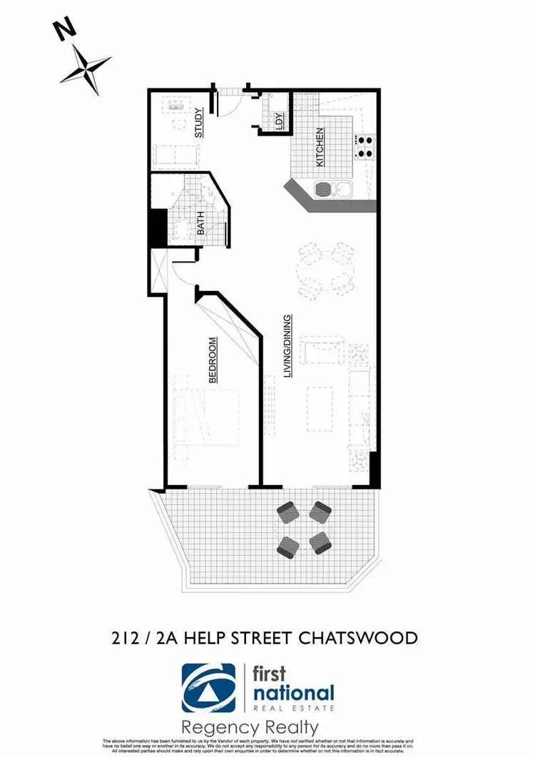 Floorplan of Homely apartment listing, 212/2A Help Street, Chatswood NSW 2067