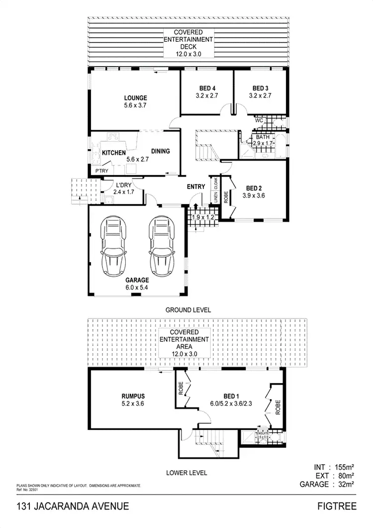 Floorplan of Homely house listing, 131 Jacaranda Avenue, Figtree NSW 2525