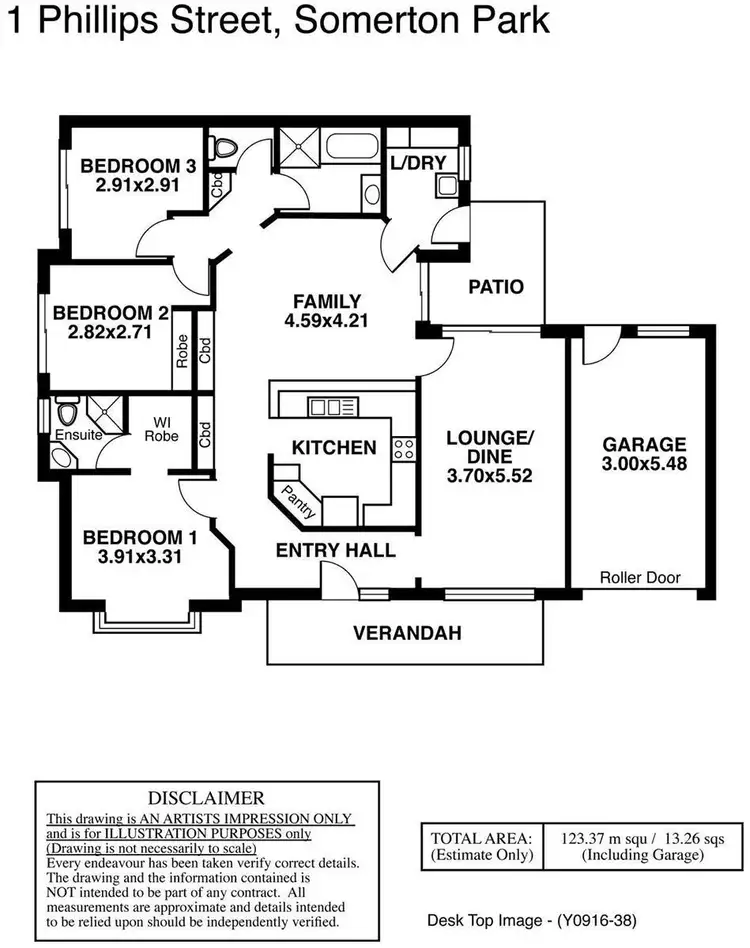 Floorplan of Homely house listing, 1 Phillipps Street, Somerton Park SA 5044