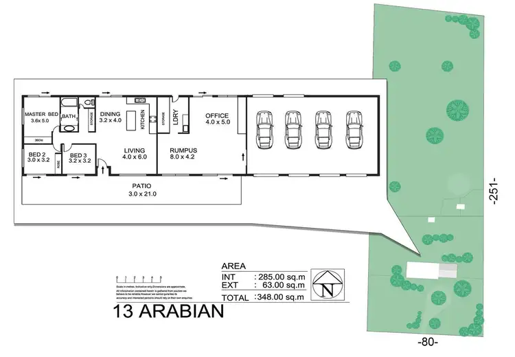 Floorplan of Homely house listing, 13 Arabian Place, Black River QLD 4818