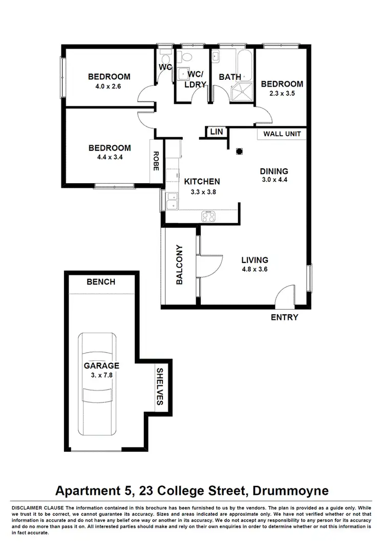 Floorplan of Homely apartment listing, 5/23 College Street, Drummoyne NSW 2047