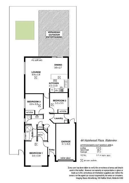 Floorplan of Homely house listing, 4a Hazelwood Place, Blakeview SA 5114