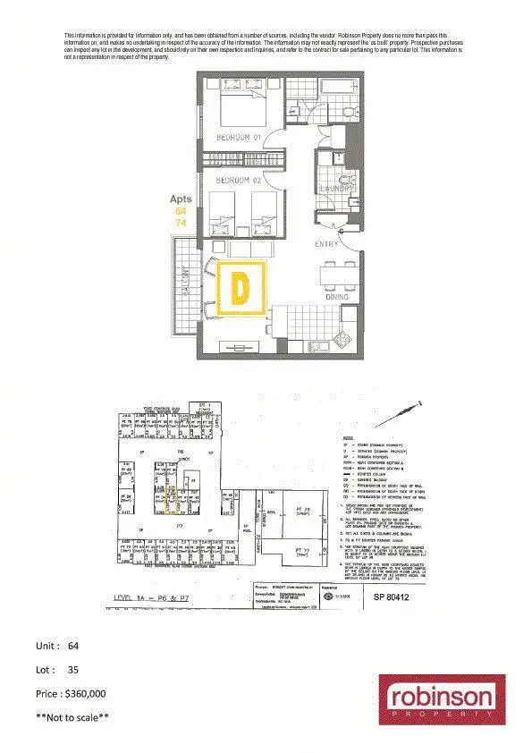 Floorplan of Homely apartment listing, 64/741 Hunter Street, Newcastle West NSW 2302