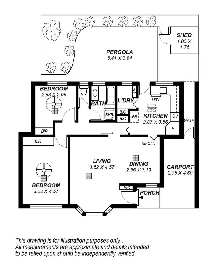 Floorplan of Homely unit listing, 2/515 Fullarton Road, Netherby SA 5062
