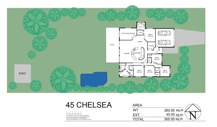 Floorplan of Homely house listing, 45 Chelsea Drive, Condon QLD 4815