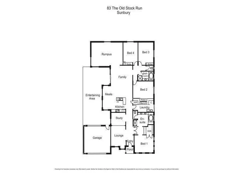 Floorplan of Homely house listing, 83 The Old Stock R Run, Sunbury VIC 3429