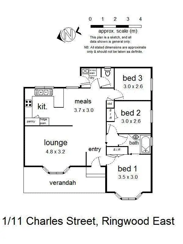 Floorplan of Homely unit listing, 1/11 Charles Street, Ringwood East VIC 3135