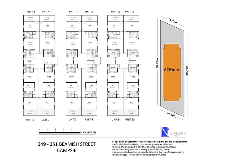 Floorplan of Homely block of units listing, 349-351 Beamish Street, Campsie NSW 2194