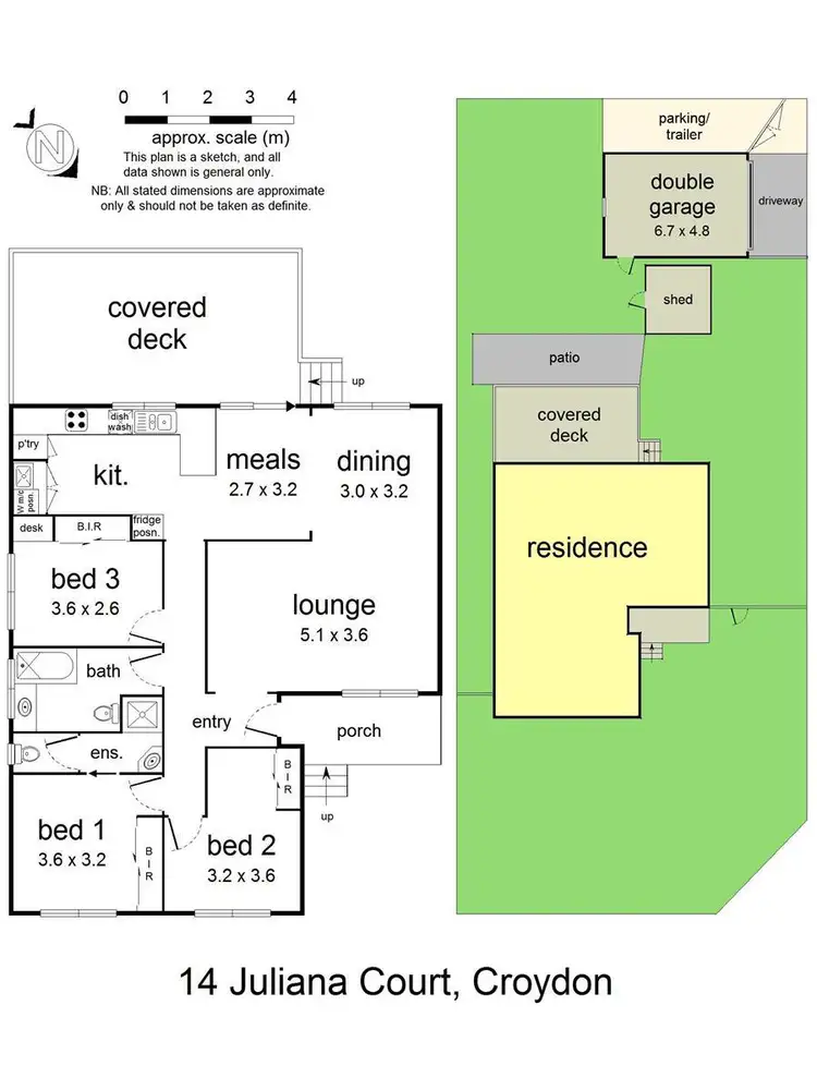 Floorplan of Homely house listing, 14 Juliana Court, Croydon VIC 3136
