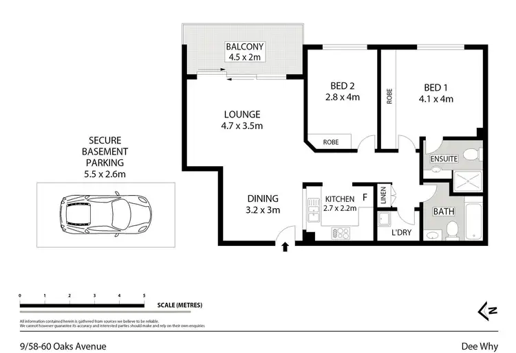 Floorplan of Homely unit listing, 9/58-60 Oaks Avenue, Dee Why NSW 2099