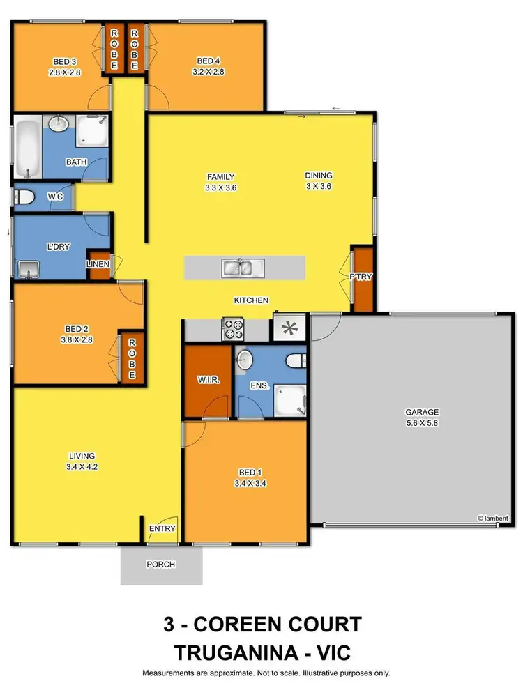 Floorplan of Homely house listing, 3 Coreen Court, Truganina VIC 3029