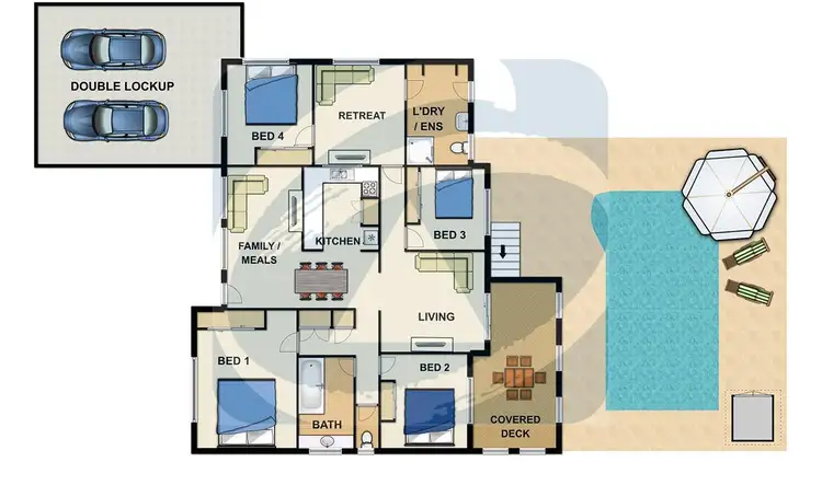 Floorplan of Homely house listing, 43 Westmoreland Boulevard, Springwood QLD 4127