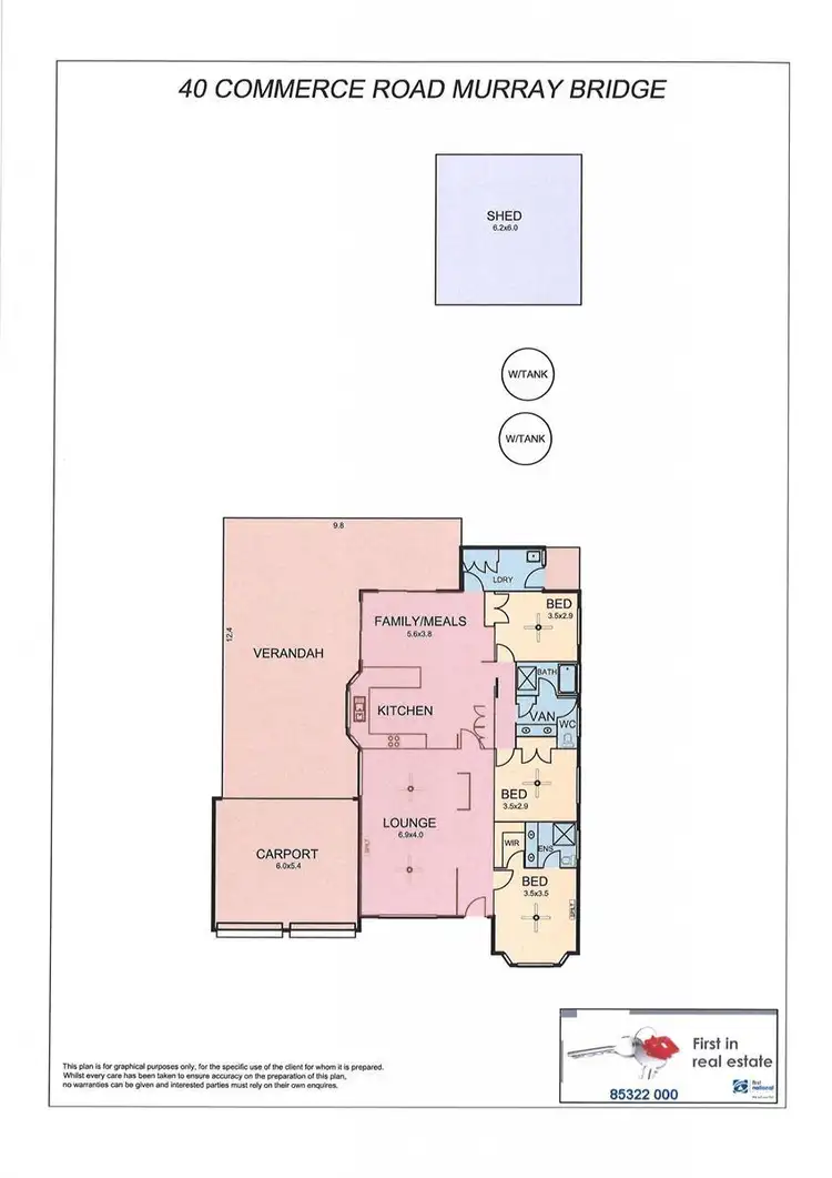 Floorplan of Homely house listing, 40 Commerce Road, Murray Bridge SA 5253