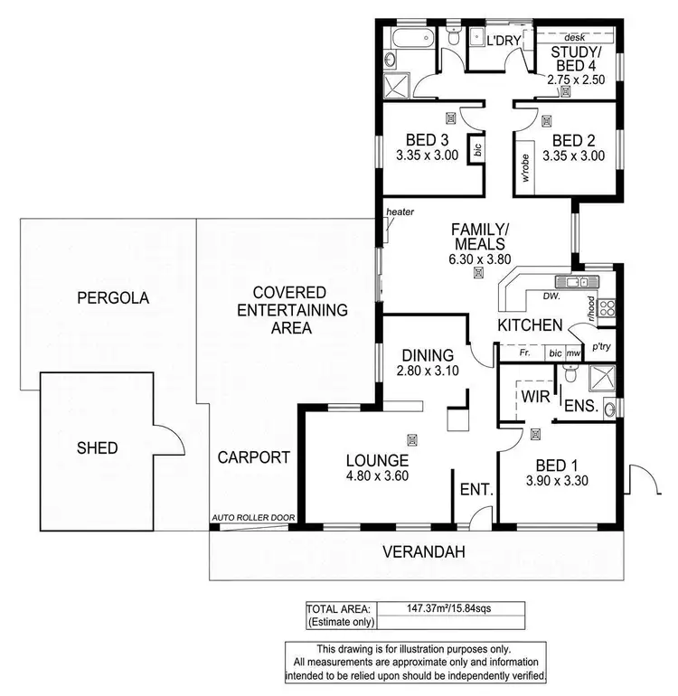 Floorplan of Homely house listing, 8 Victoria Avenue, Woodcroft SA 5162