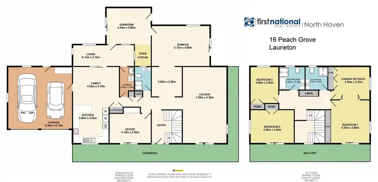 Floorplan of Homely house listing, 16 Peach Grove, Laurieton NSW 2443