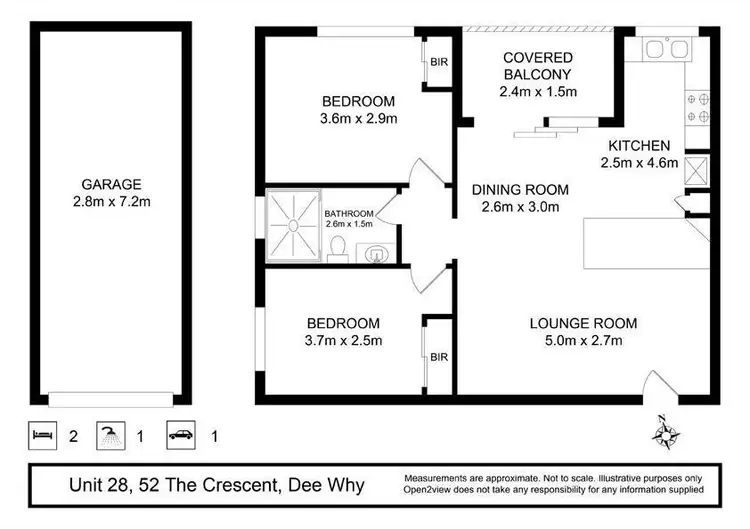 Floorplan of Homely apartment listing, 28/52 The Crescent, Dee Why NSW 2099