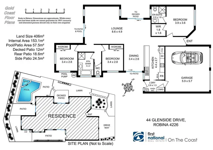 Floorplan of Homely house listing, 44 Glenside Drive, Robina QLD 4226