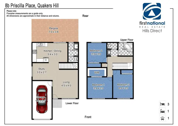 Floorplan of Homely house listing, 8B Priscilla Place, Quakers Hill NSW 2763