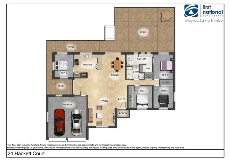 Floorplan of Homely house listing, 24 Hackett Court, Campwin Beach QLD 4737