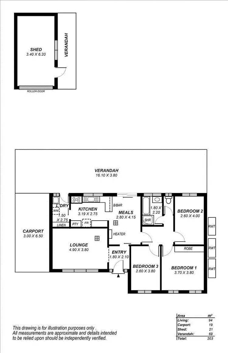 Floorplan of Homely house listing, 40 Kenihans Road, Reynella East SA 5161