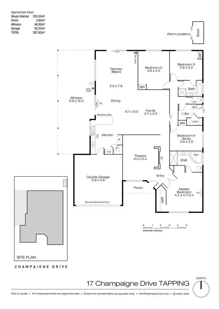 Floorplan of Homely house listing, 17 Champaigne Drive, Tapping WA 6065