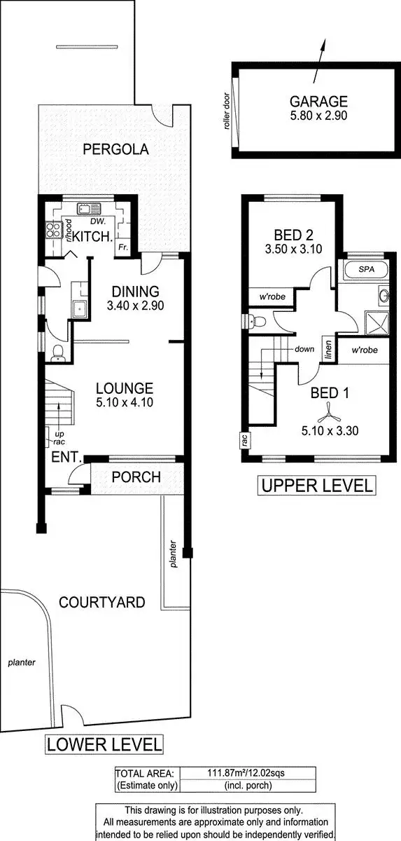 Floorplan of Homely house listing, 1/466-468 Seaview Road, Henley Beach SA 5022