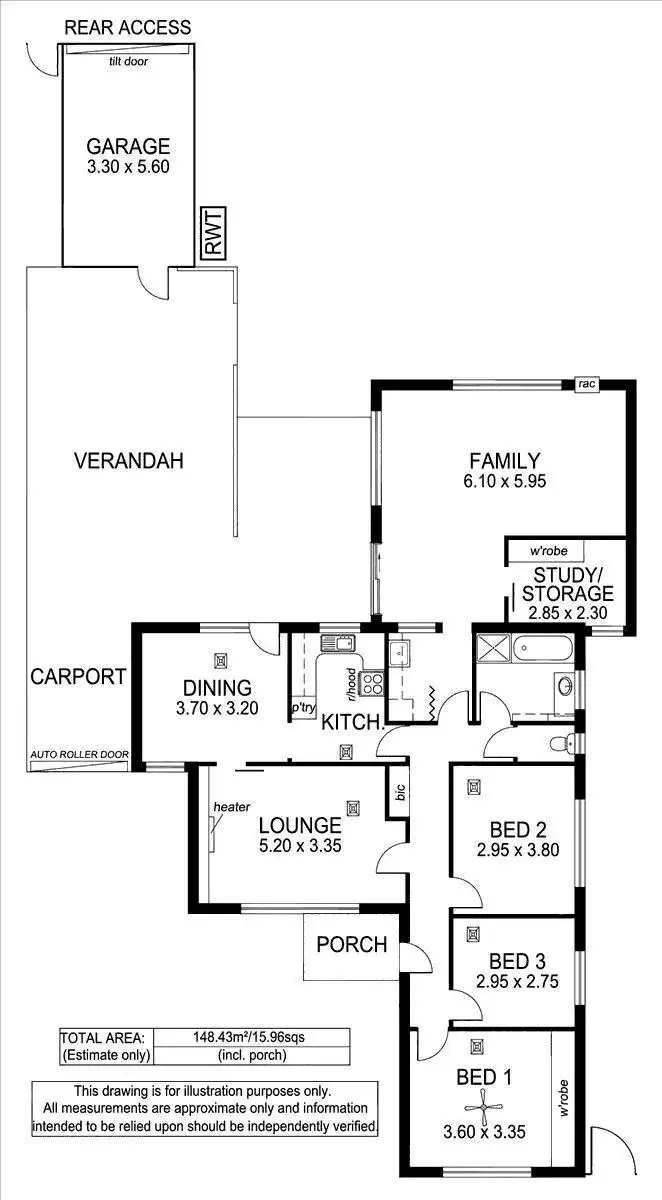 Floorplan of Homely house listing, 33 Folkestone Road, South Brighton SA 5048