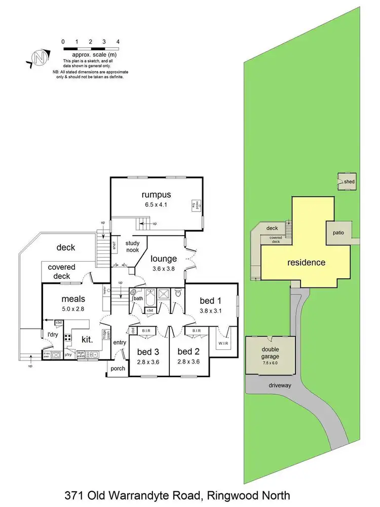 Floorplan of Homely house listing, 371 Old Warrandyte Road, Ringwood North VIC 3134