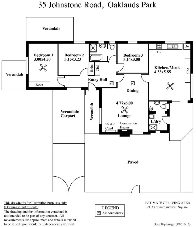 Floorplan of Homely house listing, 35 Johnstone Road, Oaklands Park SA 5046