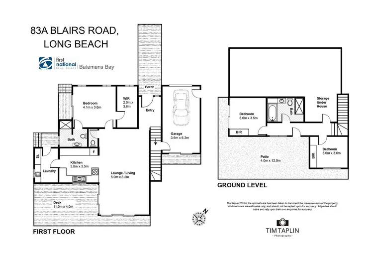 Floorplan of Homely house listing, 83A Blairs Road, Long Beach NSW 2536
