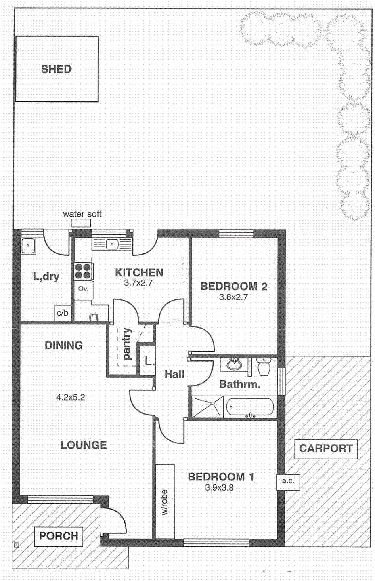 Floorplan of Homely house listing, 1C Wilgena Avenue, Myrtle Bank SA 5064