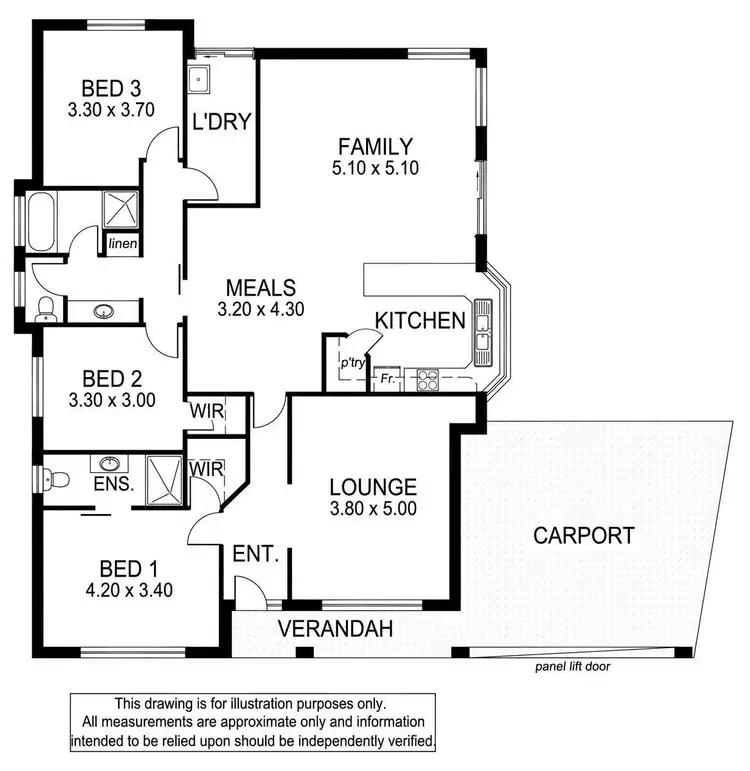 Floorplan of Homely house listing, 24b Sandery Avenue, Seacombe Gardens SA 5047