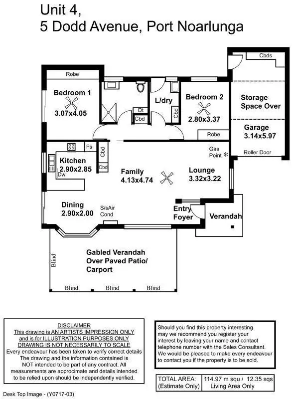 Floorplan of Homely apartment listing, 5C Dodd Avenue, Port Noarlunga SA 5167