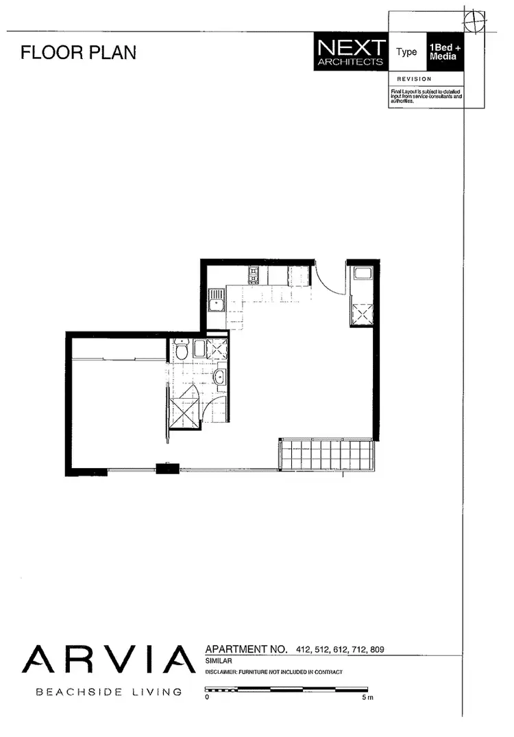 Floorplan of Homely apartment listing, 612/67 Watt Street, Newcastle NSW 2300