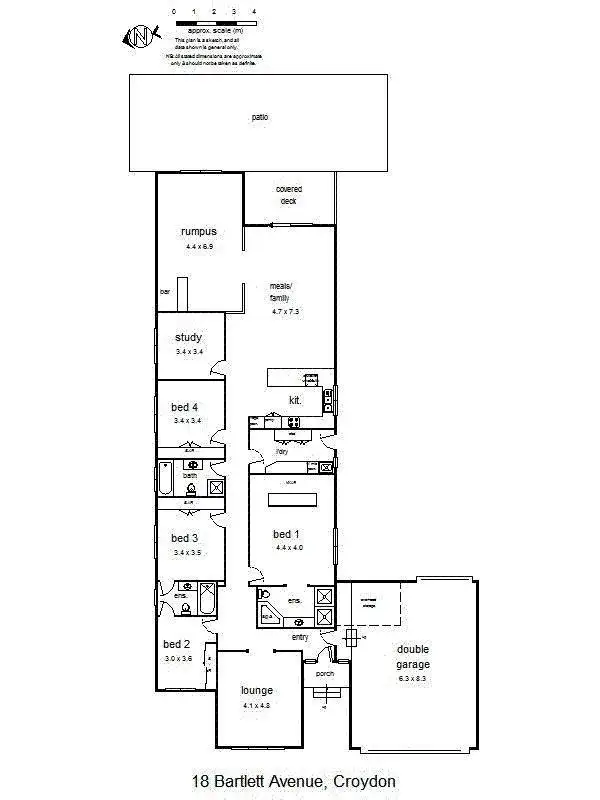 Floorplan of Homely house listing, 18 Bartlett Avenue, Croydon VIC 3136