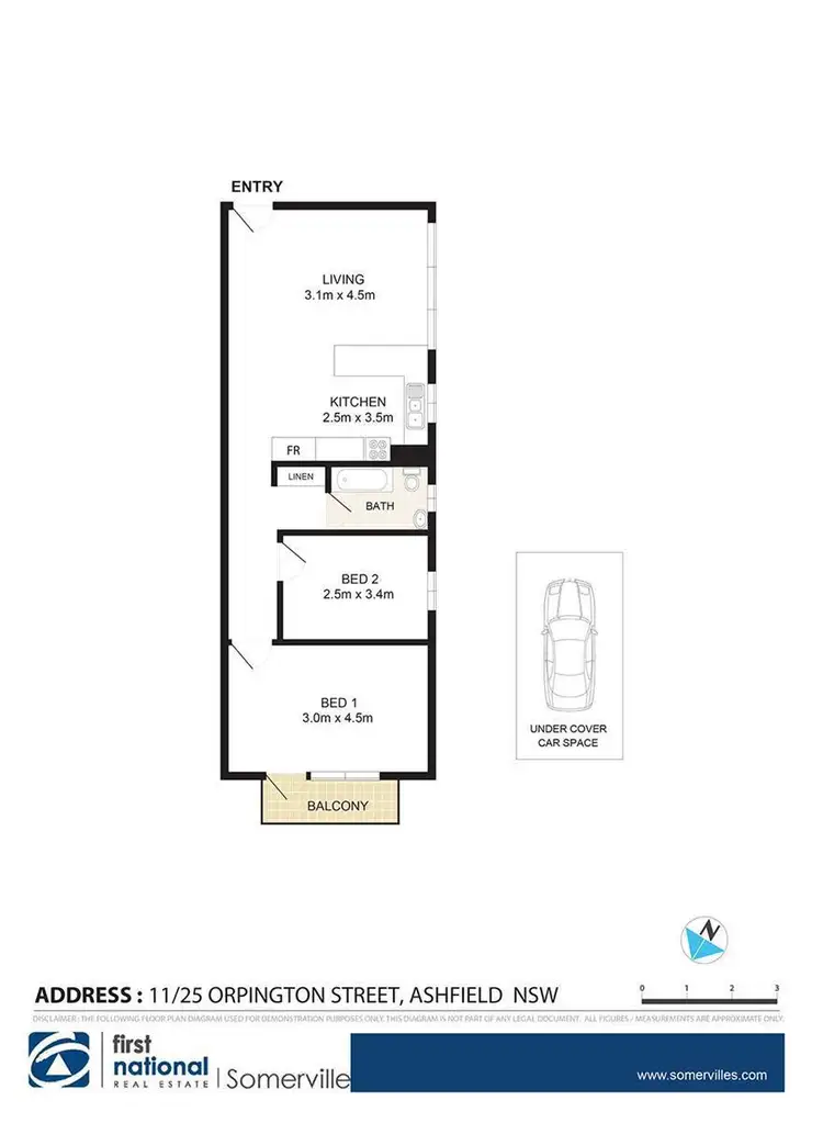 Floorplan of Homely apartment listing, 11/25 Orpington Street, Ashfield NSW 2131