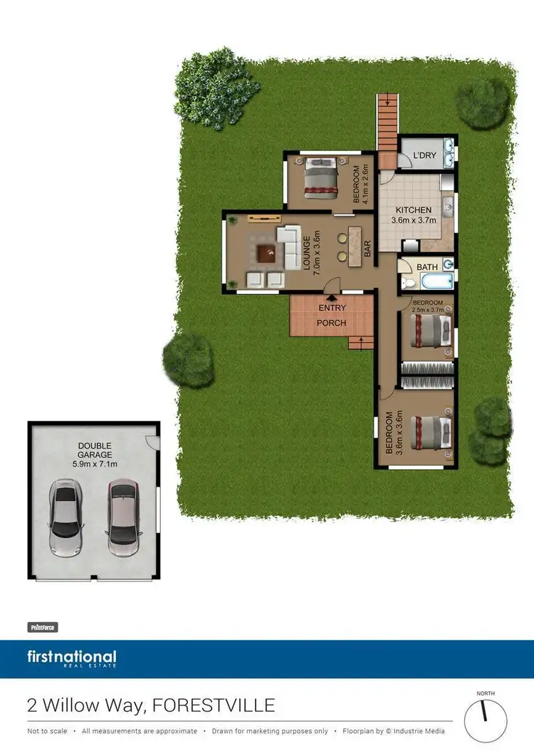 Floorplan of Homely house listing, 2 Willow Way, Forestville NSW 2087