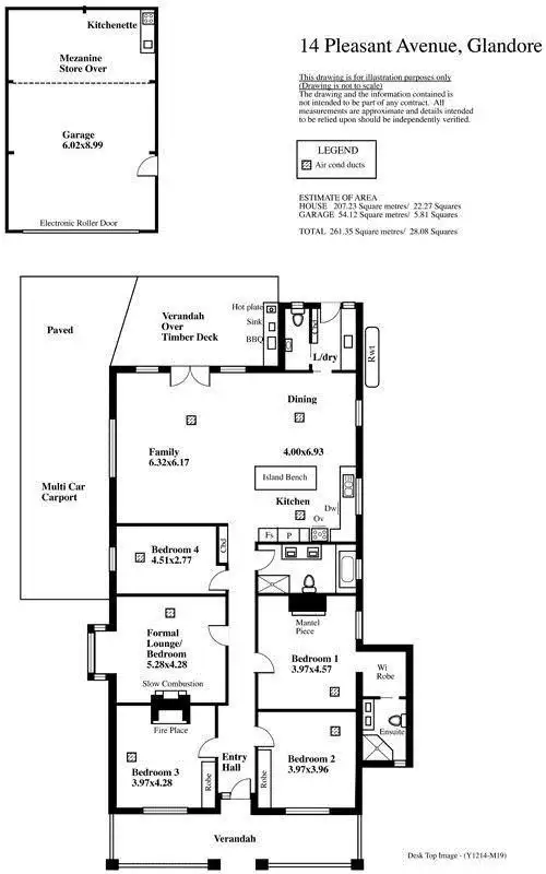 Floorplan of Homely house listing, 14 Pleasant Avenue, Glandore SA 5037