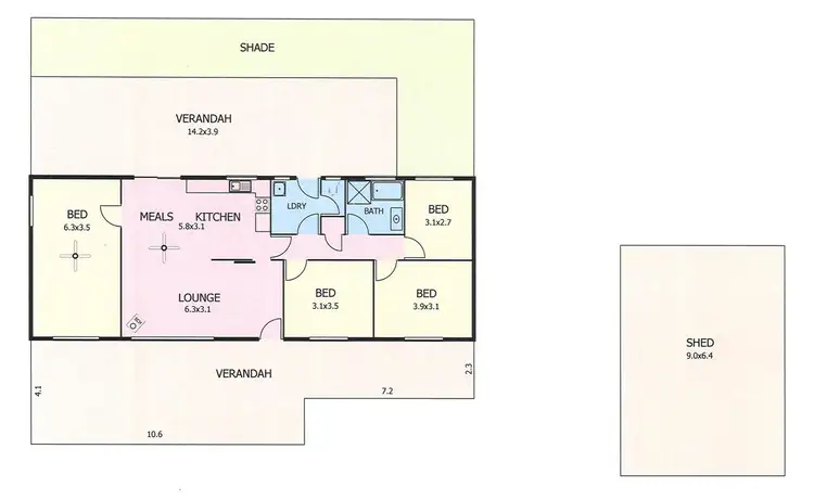 Floorplan of Homely house listing, 79 Mitchell Avenue, Murray Bridge SA 5253