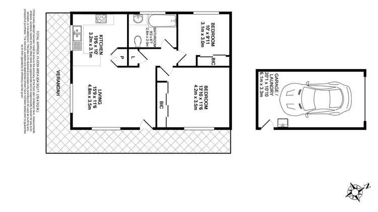 Floorplan of Homely unit listing, 1/21 Golf Links Drive, Batemans Bay NSW 2536