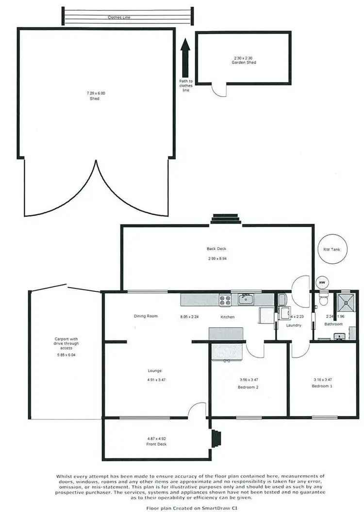 Floorplan of Homely house listing, 20 Trelawney Street, Moonta Bay SA 5558