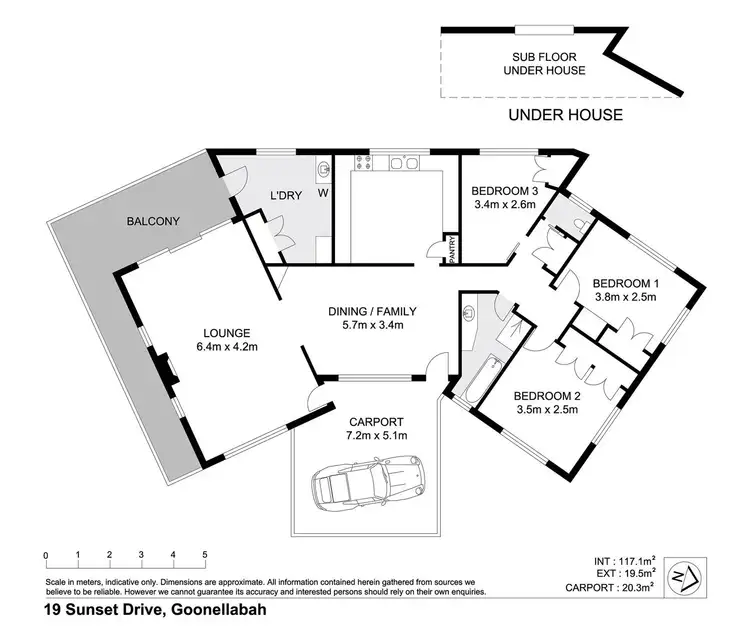 Floorplan of Homely house listing, 19 Sunset Drive, Goonellabah NSW 2480