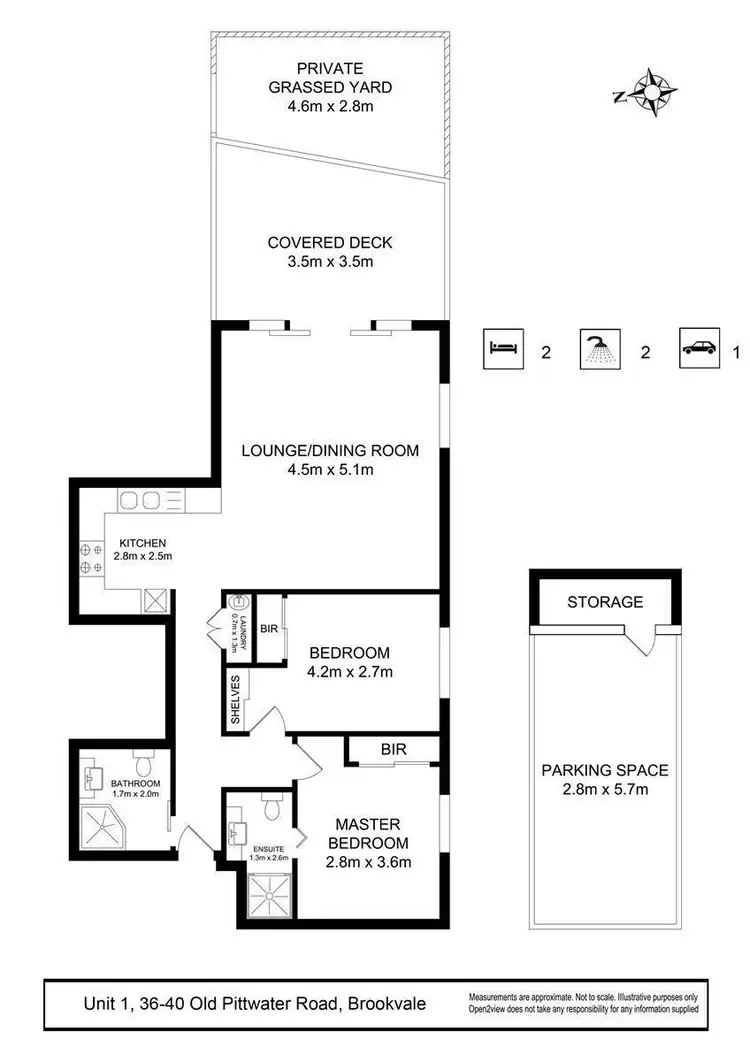 Floorplan of Homely apartment listing, 1/36-40 Old Pittwater Road, Brookvale NSW 2100