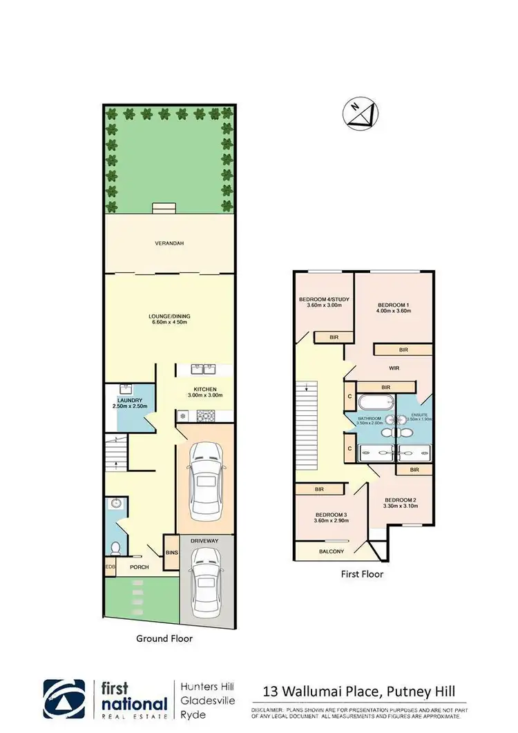 Floorplan of Homely townhouse listing, 13 Wallumai Place, Ryde NSW 2112