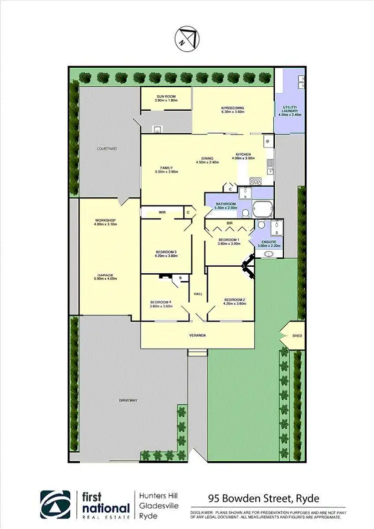 Floorplan of Homely house listing, 95 Bowden Street, Ryde NSW 2112