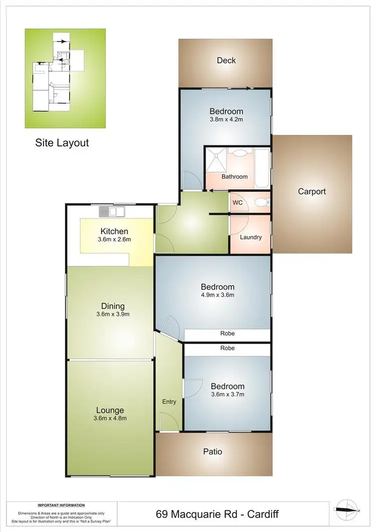 Floorplan of Homely house listing, 69 Macquarie Road, Cardiff NSW 2285