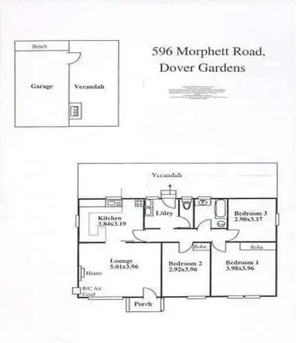 Floorplan of Homely house listing, 596 Morphett Road, Dover Gardens SA 5048