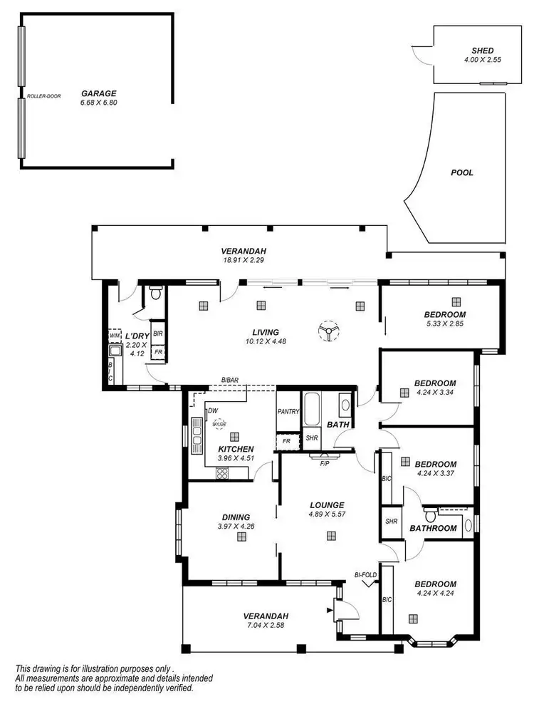 Floorplan of Homely house listing, 31 Halsbury Avenue, Kingswood SA 5062