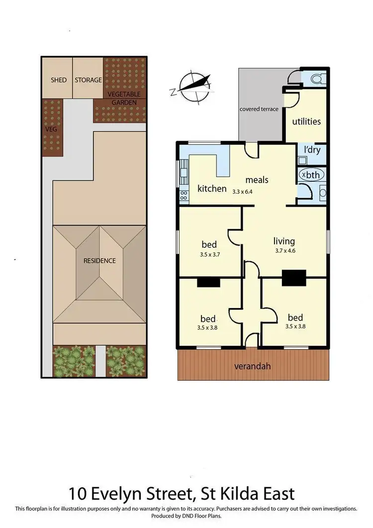 Floorplan of Homely house listing, 10 Evelyn Street, St Kilda East VIC 3183