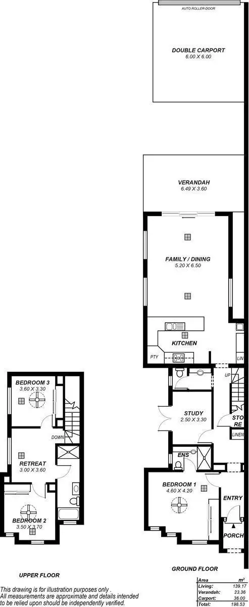 Floorplan of Homely townhouse listing, 57A Beach Street, Grange SA 5022